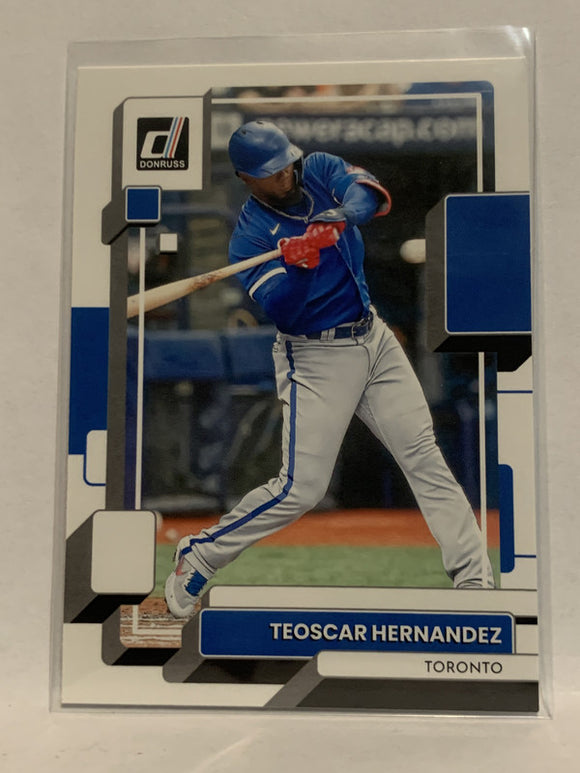 #115 Teoscar Hernandez  Toronto Blue Jays 2022 Donruss Baseball Card MLB