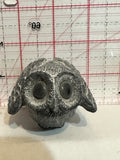 Grey Owl Looking Up Figurine Ornament