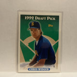 #632 Chris Widger 1992 Draft Pick Seattle Mariners 1993 Topps Baseball Card IR