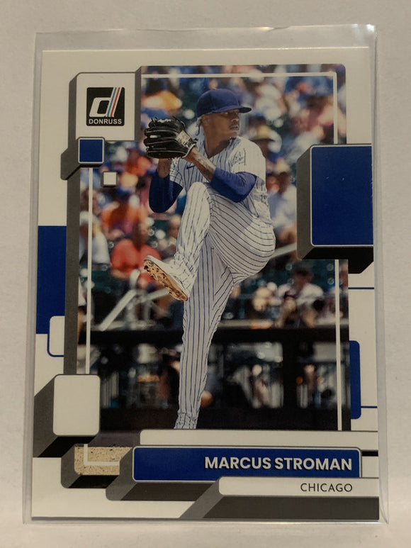 #143 Marcus Stroman  Chicago Cubs 2022 Donruss Baseball Card MLB