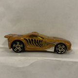 Orange Tiger Scorcher ©2009 Hot Wheels Diecast Car EB