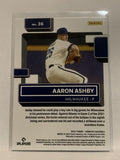 #36 Aaron Ashby Rated Rookie Milwaukee Brewers 2022 Donruss Baseball Card MLB