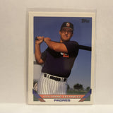 #724 Guillermo Velasquez San Diego Padres 1993 Topps Baseball Card IS