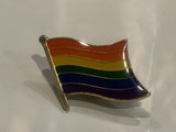 Rainbow Flag Lapel Hat Pin BO