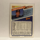 #724 Guillermo Velasquez San Diego Padres 1993 Topps Baseball Card IS