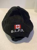 Black Sylvan Lake Fire Department Alberta SLFD Strap Ball Hat Cap