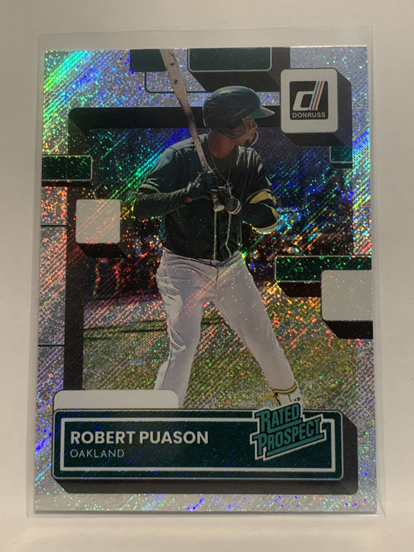 #RP-11 Robert Puason Rated Prospect Diamond Oakland Ahletics 2022 Donruss Baseball Card MLB