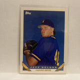 #493 Jeff Nelson Seattle Mariners 1993 Topps Baseball Card IS