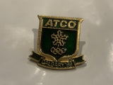 ATCO Calgary 88 Winter Olympics Sponsor Lapel Hat Pin EB