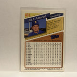 #431 Rich Amaral Seattle Mariners 1993 Topps Baseball Card IS