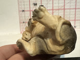 Bloodhound Dog Laying on Back Playing Figurine Ornament