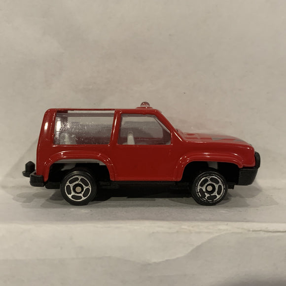 Red Rescue Jeep Unbranded Diecast Car EC