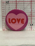 Love Heart Button Pinback