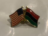 USA Italian Friendship Flags Lapel Hat Pin EB