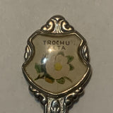 Trochu Alta Alberta Wild Rose Flower Collectable Souvenir Spoon DU