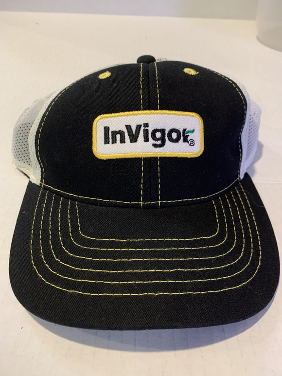 Black Invigor Agriculture Velcro Ball Hat Cap