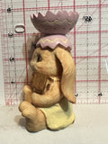 Bunny Rabbit Easter Egg Holder 2002 Figurine Ornament