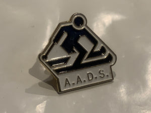 A.A.D.S. Skiing Logo Lapel Hat Pin EB