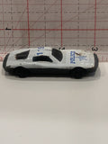 White Police Racer Unbranded Toy Diecast Car