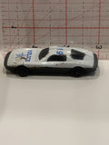 White Police Racer Unbranded Toy Diecast Car