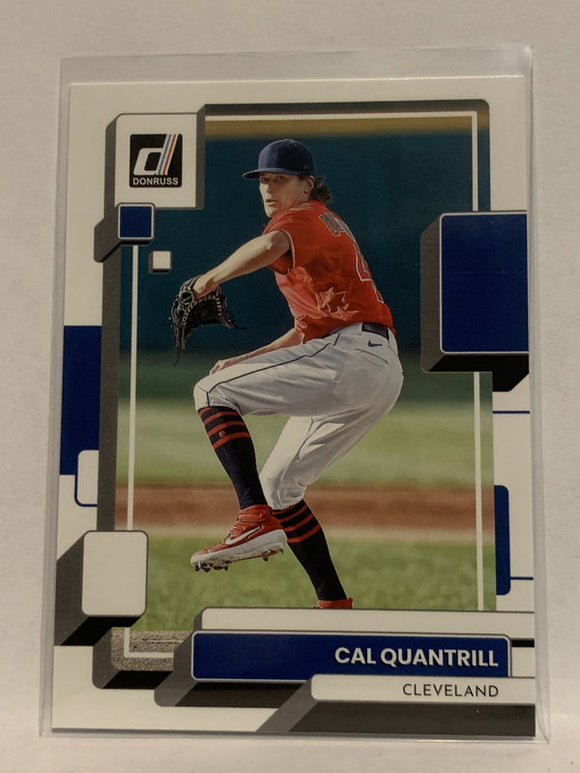 #112 Cal Quantrill Cleveland Guardians  2022 Donruss Baseball Card MLB