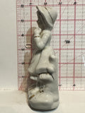Lady Sitting on a Fence Figurine Ornament