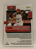 #41 Brandon Marsh Rated Rookie Los Angeles Angels 2022 Donruss Baseball Card MLB