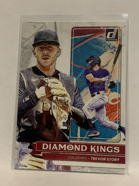 #29 Trevor Story Damond Kngs Colorado Rockies 2022 Donruss Baseball Card MLB