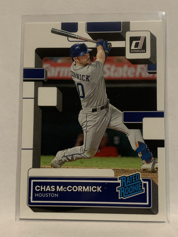 #70 Chas McCormick Rated Rookie Houston Astros 2022 Donruss Baseball Card MLB