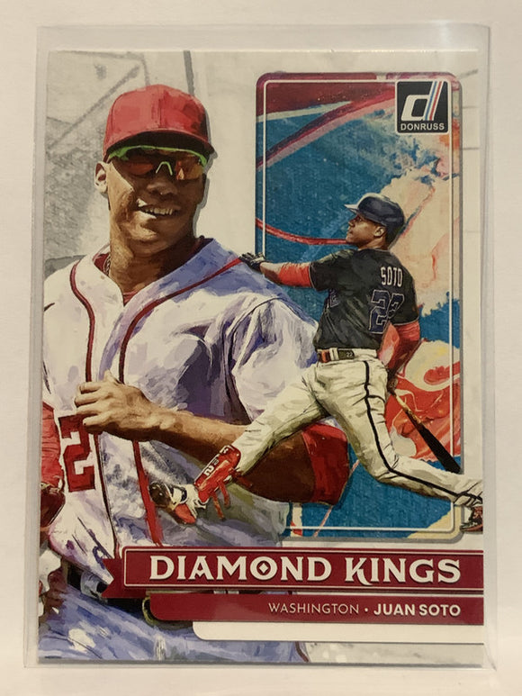 #20 Juan Soto Diamond Kings Washington Nationals 2022 Donruss Baseball Card MLB