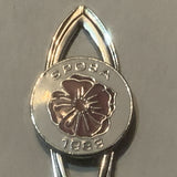 SPOSA 1983 Rose Flower Collectable Souvenir Spoon DU