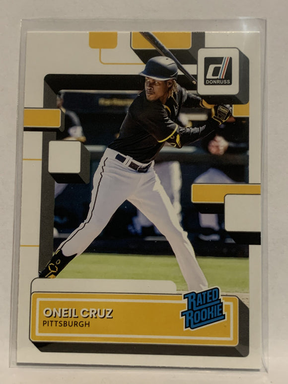 #80 O’Neil Cruz Rated Rookie Pittsburgh Pirates 2022 Donruss Baseball Card MLB