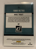 #265 Mike Trout 1988 Retro Los Angeles Angels 2022 Donruss Baseball Card MLB
