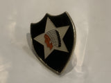 2nd Army Infantry Patch Lapel Hat Pin BO
