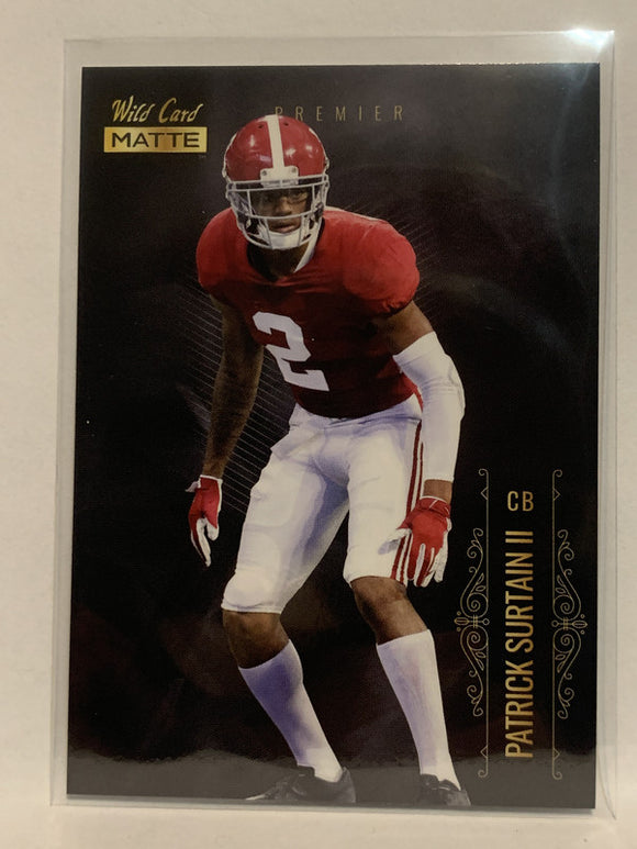 #MBC-14 Patrick Surtaim II Rookie Alabama 2021 Wild Card Matte Football Card NHL