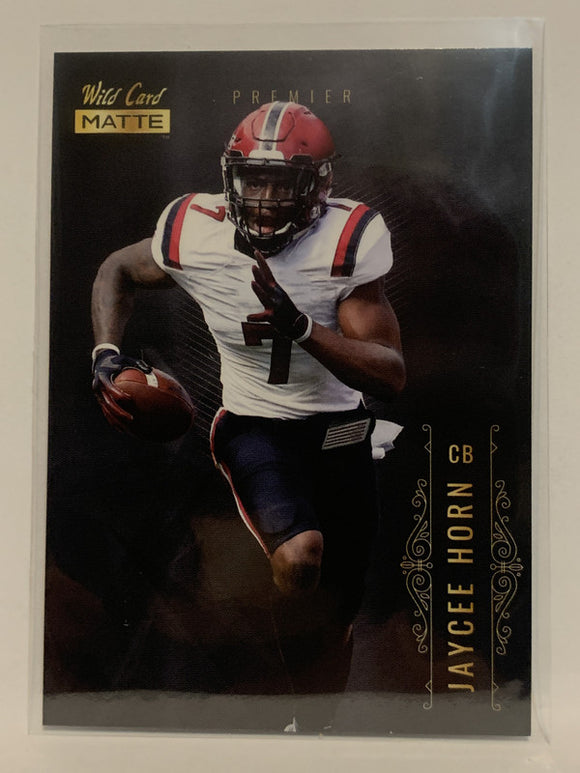 #MBC-15 Jaycee Horn Rookie South 2021 Wild Card Matte Football Card NHL