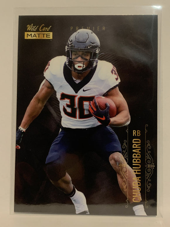 #MBC-60 Chuba Hubbard Rookie Oklahoma State 2021 Wild Card Matte Football Card NHL