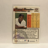 #81 Darryl Hamilton Colorado Rockies 1999 Pacific Paramount Baseball Card IT
