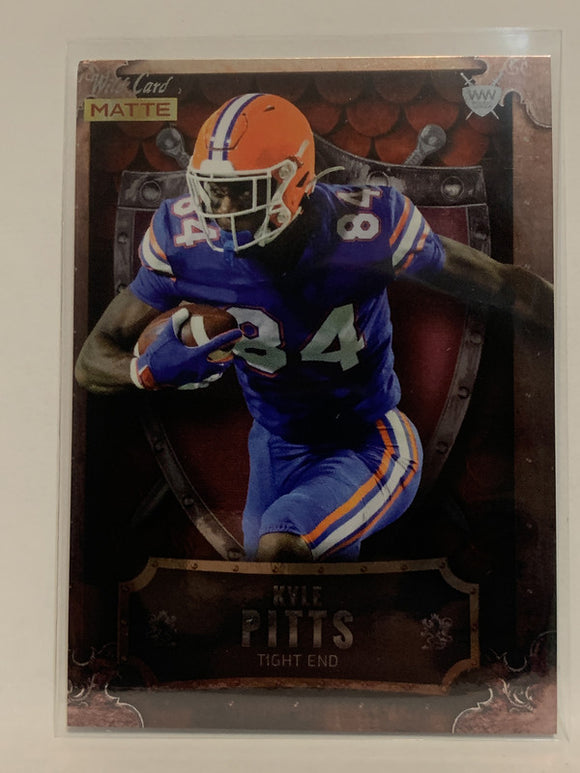 #MWW-11 Kyle Pitts Florida   2021 Wild Card Matte Football Card NHL