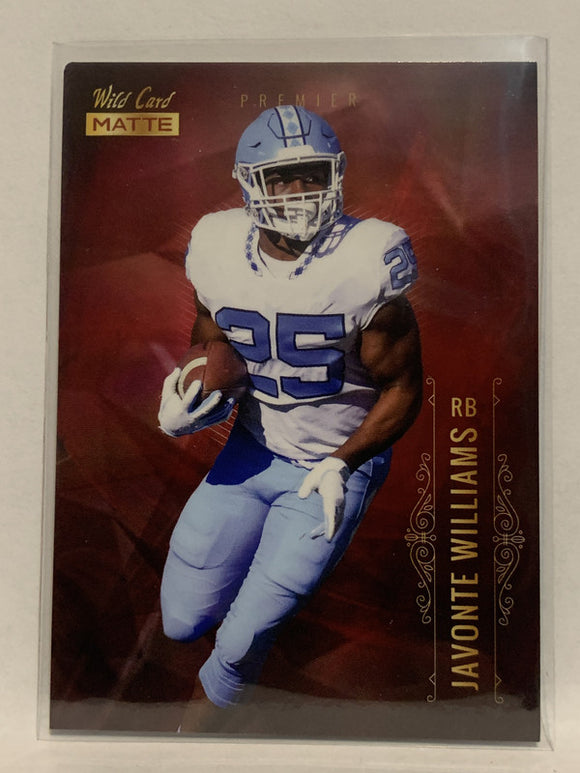 #MBC-8 Javonte Williams Rookie UNC 2021 Wild Card Matte Football Card NHL
