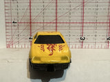 Yellow Flames Racer Unbranded Diecast Car