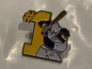 #1 Baseball Player Lapel Hat Pin EC