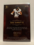 #MBC-69 Sage Surratt Rookie Wake Forest 2021 Wild Card Matte Football Card NHL