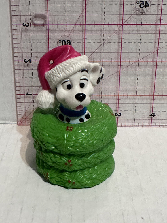 Puppy Santa Hat Christmas Wreathes 101 Dalmation Disney Mcdonalds Toy Character