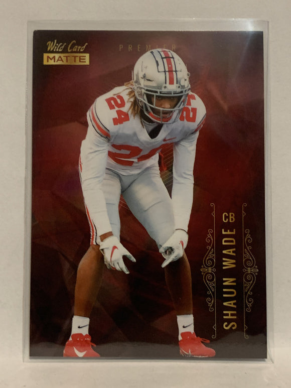 #MBC-62 Shaun Wade Rookie Ohio State 2021 Wild Card Matte Football Card NHL