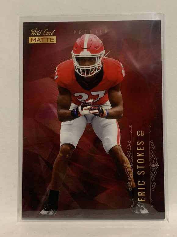 #MBC-20 Eric Stokes Rookie Georgia 2021 Wild Card Matte Football Card NHL