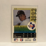 #112 Dean Palmer Texas Rangers 1992 Premier O-Pee-Chee Baseball Card IU