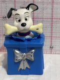 Puppy with a Bone Blue Present 101 Dalmation Disney Mcdonalds Toy Character