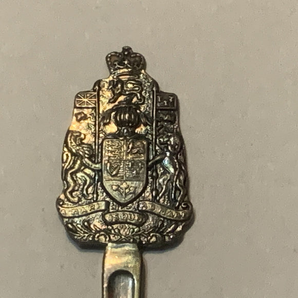 Calgary Alberta Coat of Arms Canada Collectable Souvenir Spoon DV