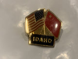 Idaho Friendship Flags Lapel Hat Pin ED